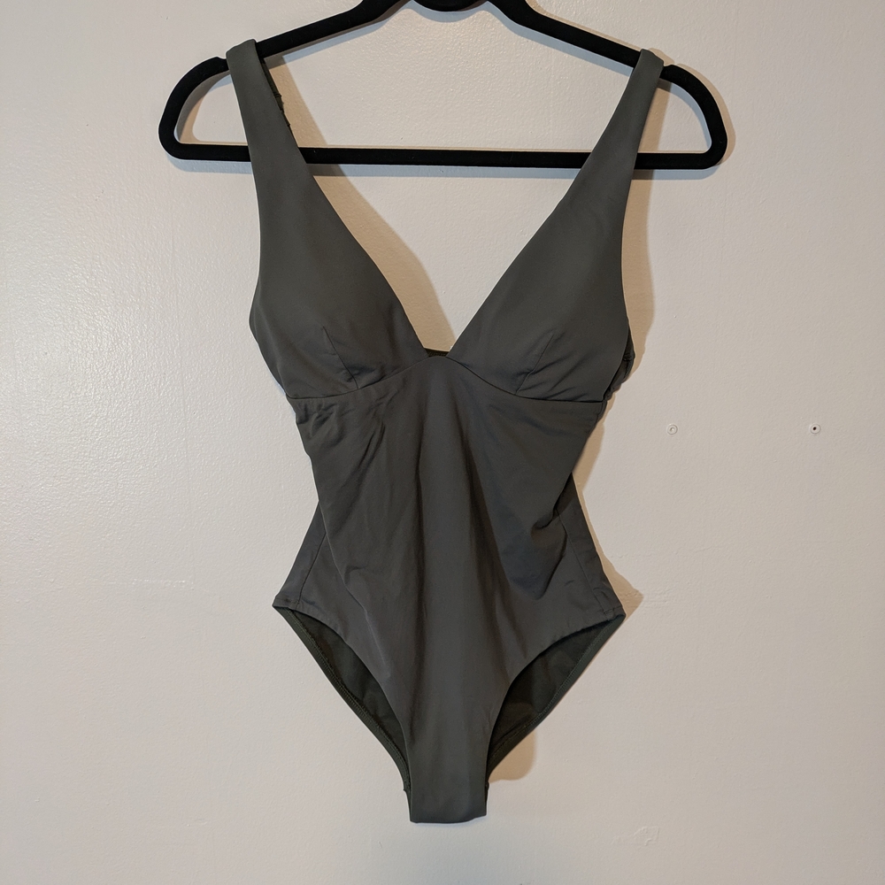 Sea Level Swim Olive Green Swimsuit